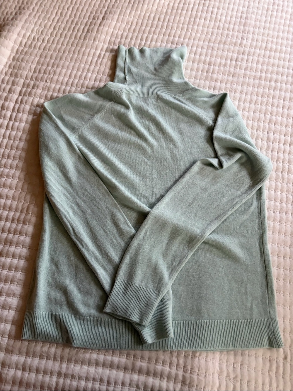 Karen Scott Mint Green Turtleneck Sweater